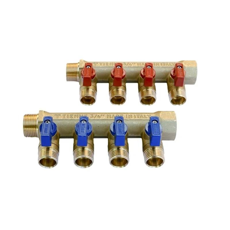 Collettore con Valvole a Sfera con uscite 1/2"x16 Collettore con Valvole a Sfera con uscite 1/2"x16