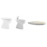 Coppia sanitari Vaso, bidet e sedile coprivaso Colibrì 2 a terra