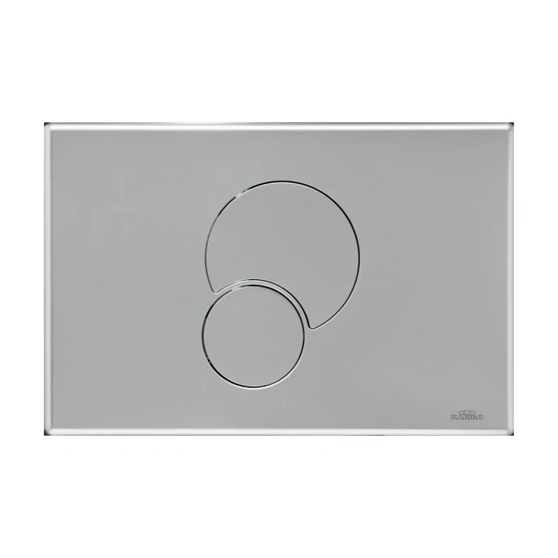 Placca di comando FIDIA DUO satinata per cassette scarico WC ad incasso Kariba Placca di comando FIDIA DUO satinata per cassette scarico WC ad incasso Kariba