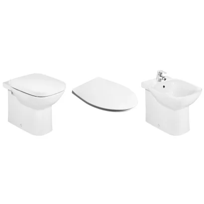 Coppia sanitari filo parete DEBBA con sedile compatibile