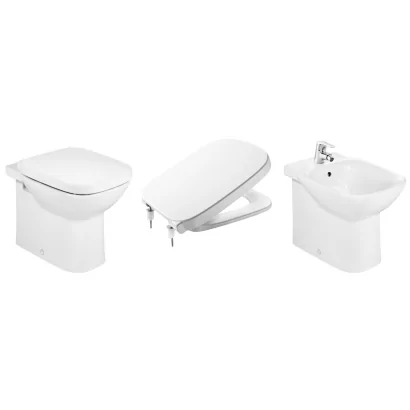 Coppia sanitari filo parete DEBBA con sedile originale ammortizzato