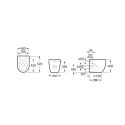 Misure vaso NEW MERIDIAN filo parete