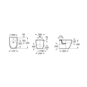Misure bidet NEW MERIDIAN filo parete
