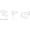 Lavabo COLIBRÌ 2 55-60-65cm