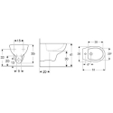Misure bidet COLIBRÌ 2 sospeso