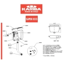 Cassetta di scarico da esterno (a zaino) Super Kariba ECO a singolo volume di risciacquo