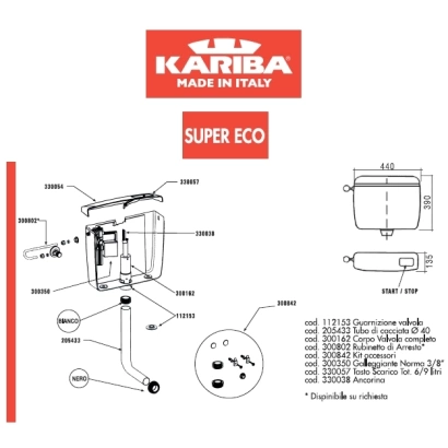Cassetta di scarico WC esterna (a zaino) Super Kariba ECO