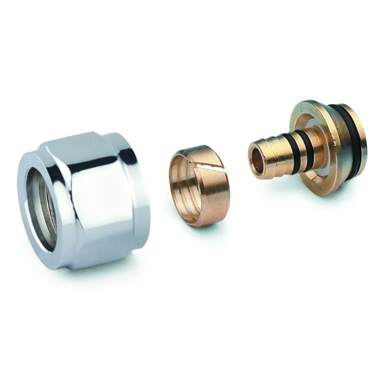 Adattatore cromato per tubo multistrato e tubo pex Adattatore cromato per tubo multistrato e tubo pex