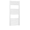 Radiatore termoarredo scaldasalviette dritto in acciaio bianco