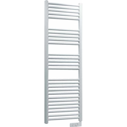 Radiatore termoarredo scaldasalviette elettrico in acciaio bianco Lazzarini, modello Cortina Analogic
