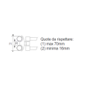 Porta asciugamani modello FLEX per radiatori e termoarredi