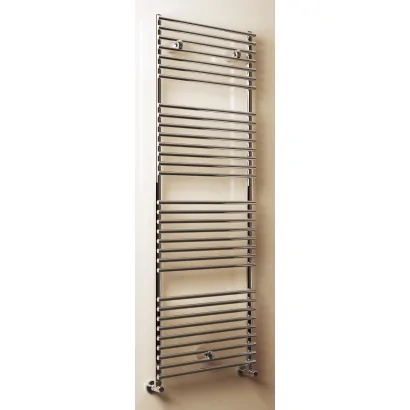 Radiatore termoarredo scaldasalviette dritto in acciaio inox lucido Cordivari, modello Leila