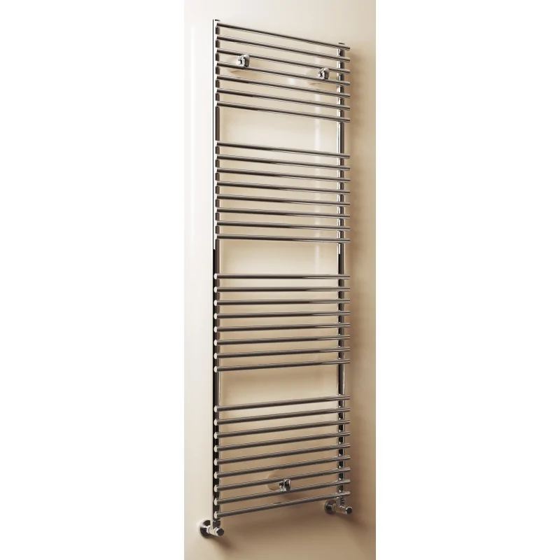 Radiatore termoarredo scaldasalviette dritto in acciaio inox lucido Cordivari, modello Leila Radiatore termoarredo scaldasalviette dritto in acciaio inox lucido Cordivari, modello Leila