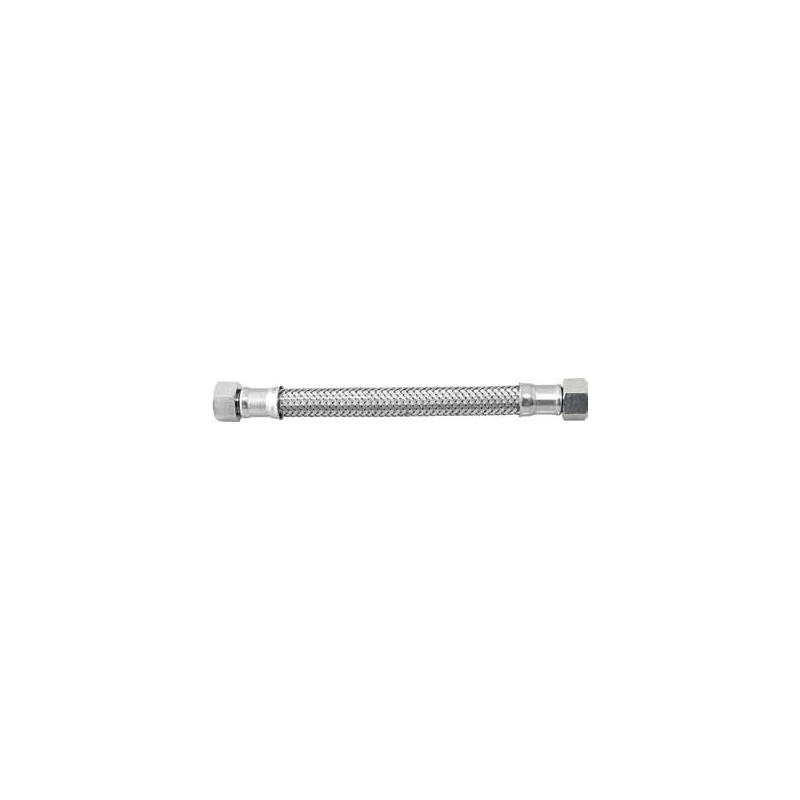 Tubo flessibile trecciato in acciaio inox AISI 304 7 fili DN10 3/8