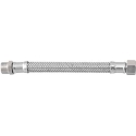 Tubo flessibile trecciato in acciaio inox AISI 304 7 fili DN10 3/8Mx1/2F