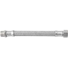 Tubo flessibile trecciato in acciaio inox AISI 304 7 fili DN10 3/8"M x 1/2"F