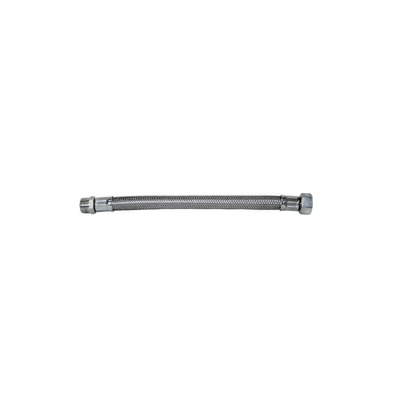 Tubo flessibile trecciato gigante in acciaio inox AISI 304 7 fili DN13 1/2Mx1/2F