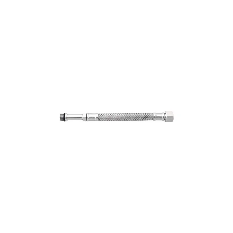 Tubo flessibile trecciato per miscelatori in acciaio inox AISI 304 7 fili DN8 M/F lungo Tubo flessibile trecciato per miscelatori in acciaio inox AISI 304 7 fili DN8 M/F lungo