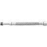 Tubo flessibile trecciato per miscelatori in acciaio inox AISI 304 7 fili DN8 M/F lungo