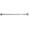 Tubo flessibile trecciato antischiacciamento in acciaio inox AISI 304 DN8 3/8"F x 3/8"F