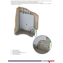 Pannello radiante in cartongesso per sistemi radianti a parete o soffitto con strato di isolamento in polistirene