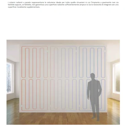 Pannello in cartongesso per impianti radianti a parete o soffitto con strato di isolamento in polistirene