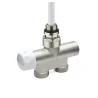 Valvola termostatizzabile mono-bitubo dritta con by-pass e detentore