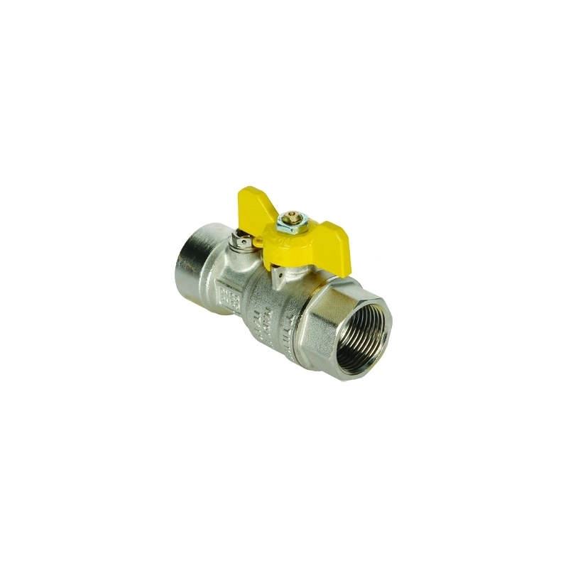 Valvola a sfera GAS Femmina/Femmina post-contatore con punto di presa di pressione da 1/4" a passaggio totale