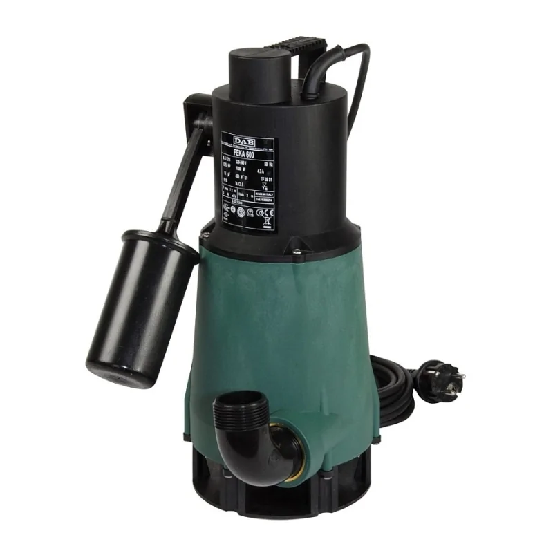 Elettropompa sommergibile DAB modello FEKA per acque reflue con cavo elettrico da 5 metri Elettropompa sommergibile DAB modello FEKA per acque reflue con cavo elettrico da 5 metri