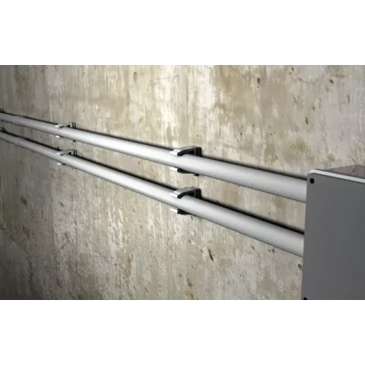 Clip fissatubo aperto in nylon modello FT senza vite e tassello