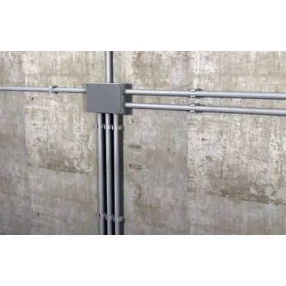 Clip fissatubo aperto in nylon modello FT senza vite e tassello