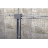 Clip fissatubo aperto in nylon modello FT senza vite e tassello