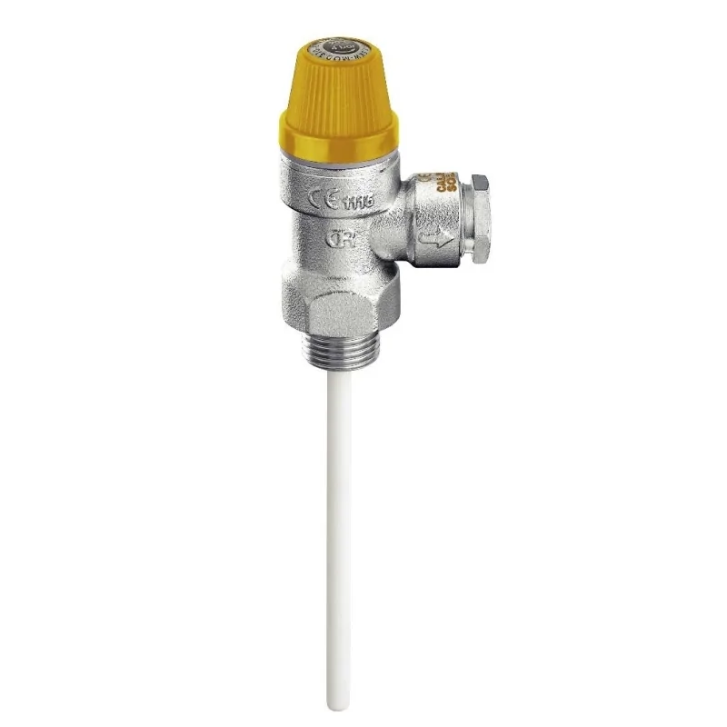 Valvola di sicurezza combinata temperatura e pressione per impianti solari Valvola di sicurezza combinata temperatura e pressione per impianti solari