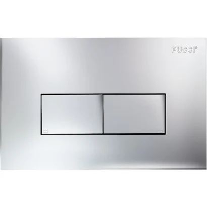 Placca di comando LINEA cromata per cassette serie ECO
