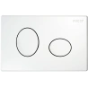 Placca di comando ELLISSE bianca per cassette serie ECO