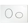Placca di comando ELLISSE bianca per cassette serie ECO