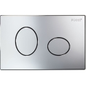 Placca di comando Ellisse cromata per cassette serie ECO spessore 4.7mm