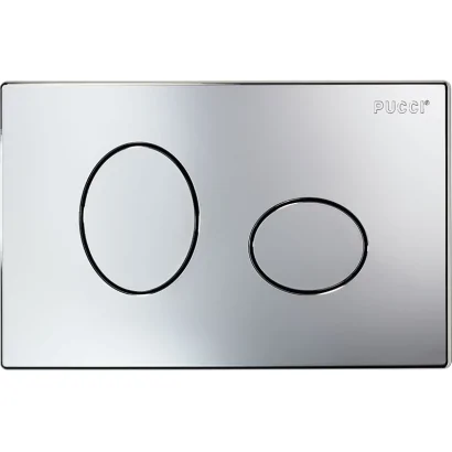 Placca di comando ELLISSE cromata per cassette serie ECO
