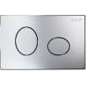 Placca di comando ELLISSE cromata per cassette serie ECO