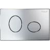 Placca di comando ELLISSE cromata per cassette serie ECO