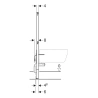 Modulo Geberit DUOFIX per bidet da 112 cm