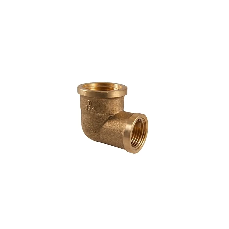 Gomito Ridotto 90° Femmina - Femmina in Ottone Gomito Ridotto 90° Femmina - Femmina in Ottone