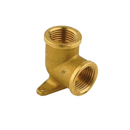 6 Raccordi A Gomito In Ottone Aexit 19mm 1/2 PT - 90 Gradi, Femmina-Femmina, Per Tubi Acqua E Carburante (Tono Oro)