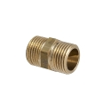 Nipplo Maschio/Maschio prolungato in ottone giallo