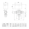Valvola di zona motorizzata Maschio / Femmina a 3 vie con servocomando
