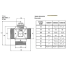 Valvola termostatica deviatrice-miscelatrice a 3 vie (modello 3890VD)