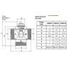 Valvola termostatica deviatrice/miscelatrice a 3 vie (modello 3890VD)
