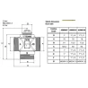 Valvola termostatica deviatrice/miscelatrice a 3 vie (modello 3890VD)