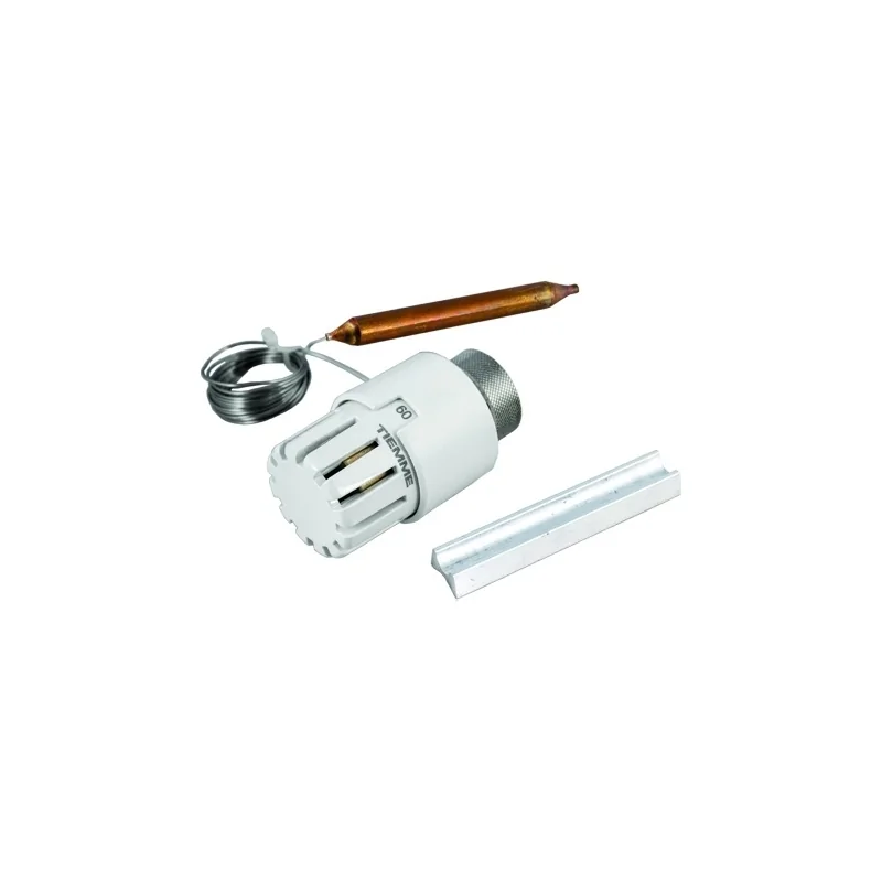 Testa termostatica con sonda a contatto a distanza per valvola deviatrice/miscelatrice (modello 3890VD) Testa termostatica con sonda a contatto a distanza per valvola deviatrice/miscelatrice (modello 3890VD)
