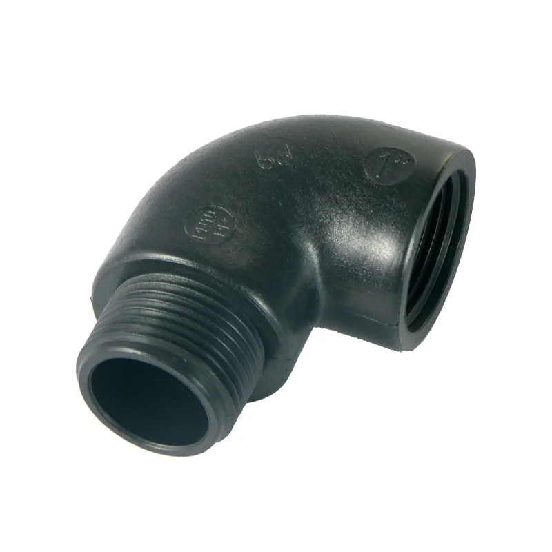 Gomito maschio/femmina a 90° in PP Gomito maschio/femmina a 90° in PP
